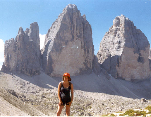 23 Luglio 1998  Cinzia alle 3 Cime di Lavaredo